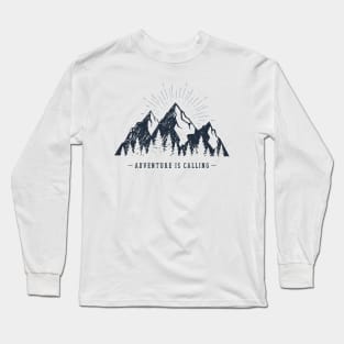 Mountains. Adventure Is Calling Long Sleeve T-Shirt